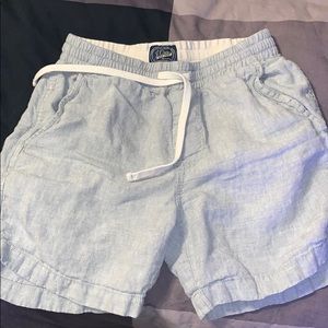 Men’s J Crew Drawstring linen boat shorts